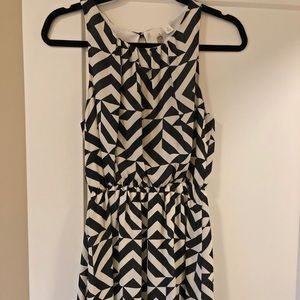 Francesca's Black and White Dress